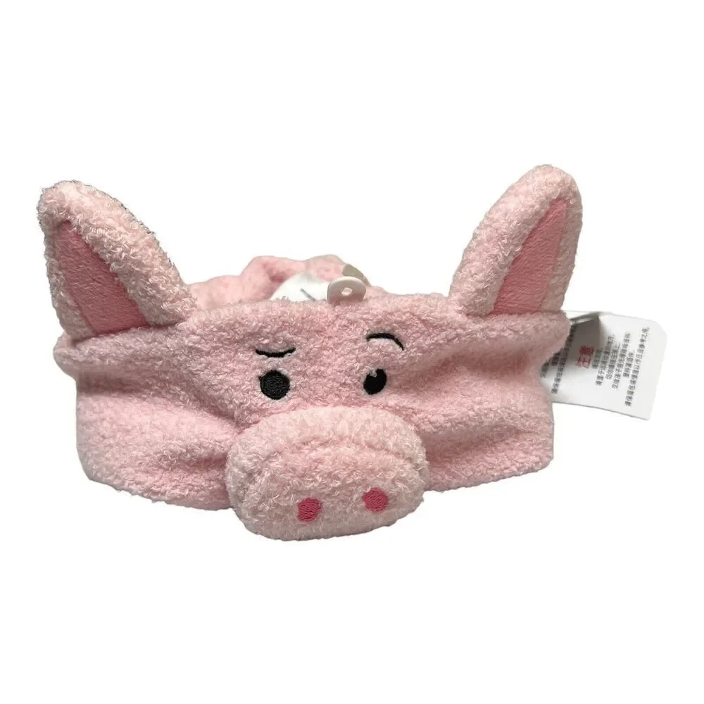 Disney Parks Pixar Toy Story Hamm Pink Fuzzy Ear Headband Spa Makeup Pig Novelty